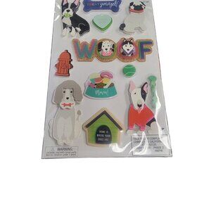 la petites Dog-Themed 3D Stickers Set 12 Pc